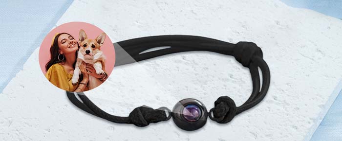 Bracciale Personalizzato Con Proiezione Foto - Regalo Unico Per Coppie E Amici - Foto 11